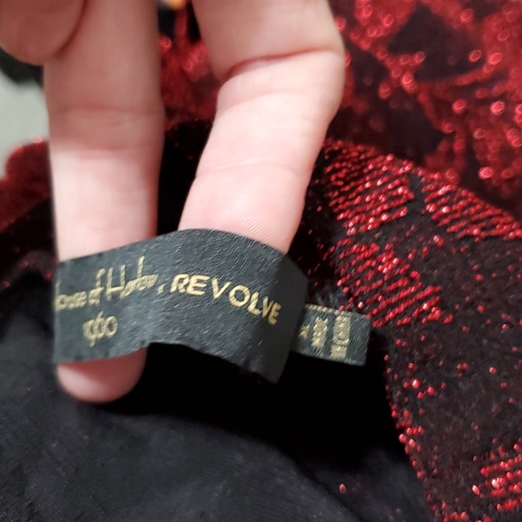 HOUSE OF HARLOW 1960 x REVOLVE Gwendolyn red burgundy bodysuit XL - Picture 8 of 10